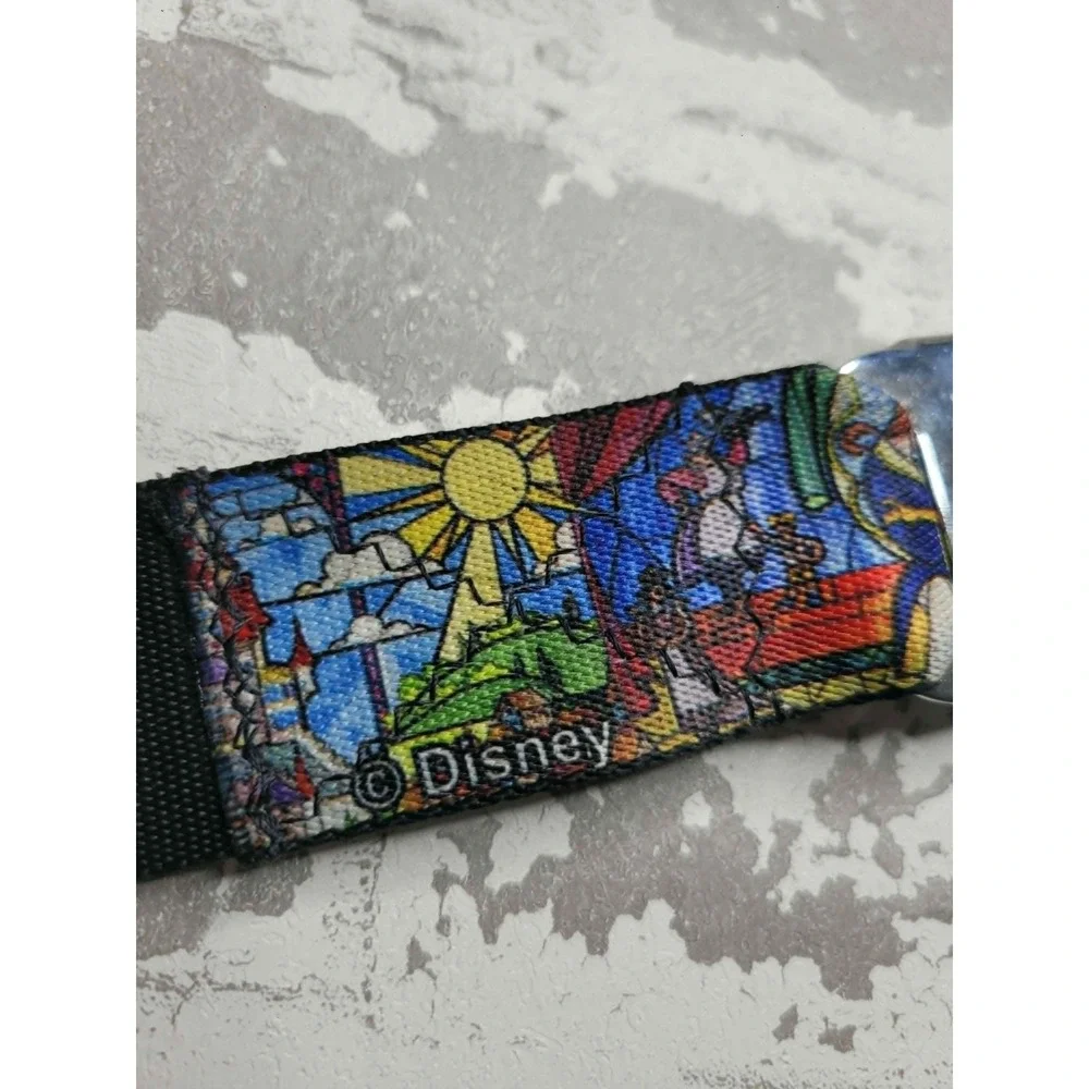 Buckle Down Disney Beauty and the Beast Stained Glass Adjustable Belt
